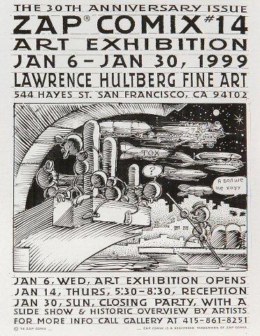 Zap Comix #14 Art Exhibition Handbill