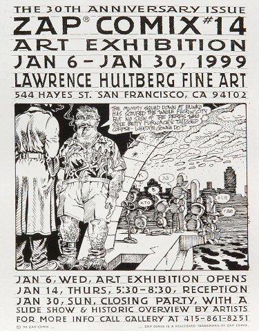 Zap Comix #14 Art Exhibition Handbill