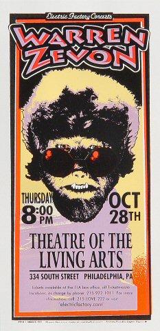 Warren Zevon Handbill