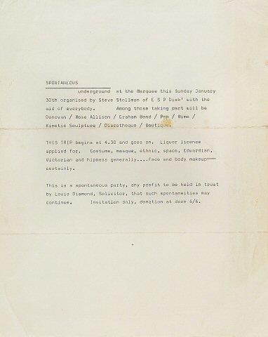 Spontaneous Handbill