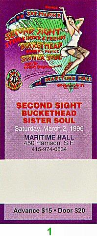Second Sight Vintage Ticket