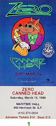 Zero Vintage Ticket