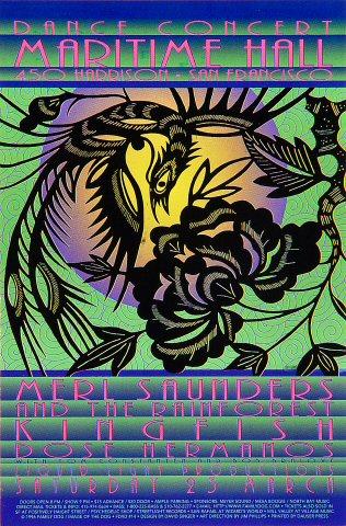 Merl Saunders and the Rainforest Band Handbill