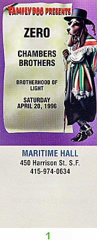 Zero Vintage Ticket