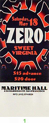 Zero Vintage Ticket