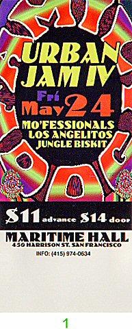 The Mo' Fessionals Vintage Ticket