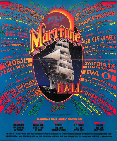Maritime Hall Music Showcase Poster
