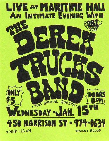 Derek Trucks Band Handbill
