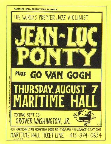 Jean-Luc Ponty Handbill