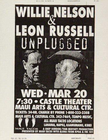Willie Nelson Handbill