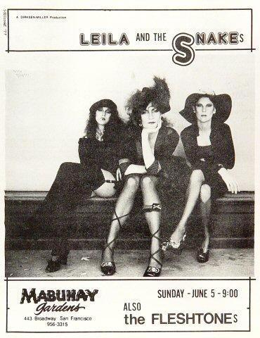 Leila and the Snakes Handbill