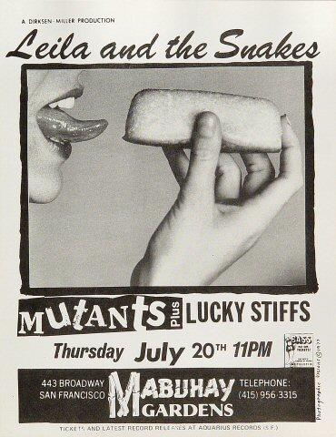 Leila and the Snakes Handbill