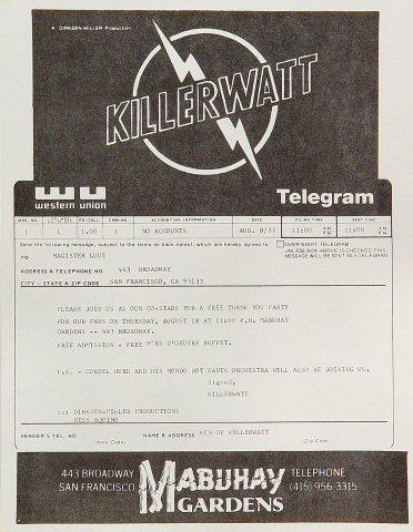 Killerwatt Handbill