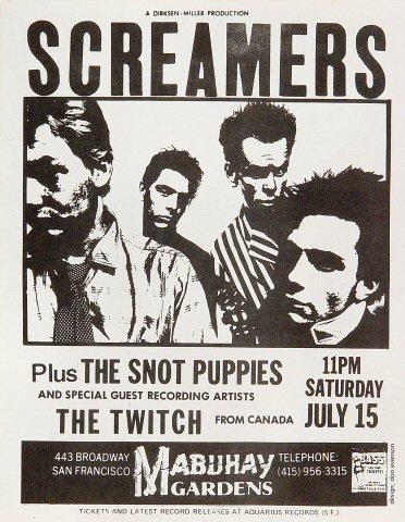 The Screamers Handbill