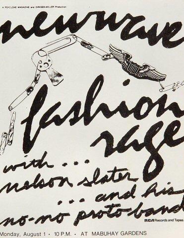 Nelson Slater and His No-No Proto Band Handbill