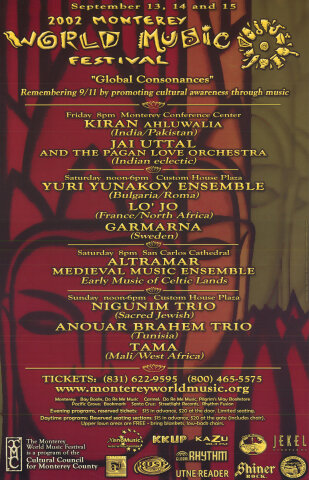 Monterey World Music Festival Poster