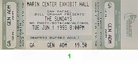 The Sundays Vintage Ticket