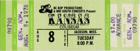 Kansas Vintage Ticket