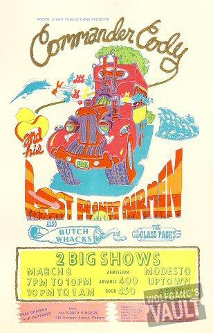 Commander Cody & His Lost Planet Airmen Handbill