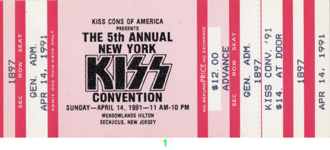 Kiss Vintage Ticket