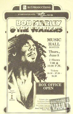 Bob Marley and the Wailers Handbill