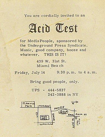 Acid Test Handbill