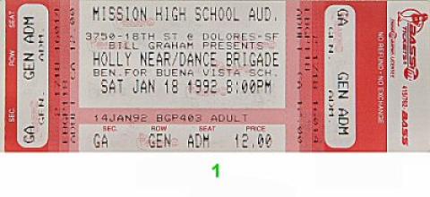 Benefit for Buena Vista School Vintage Ticket