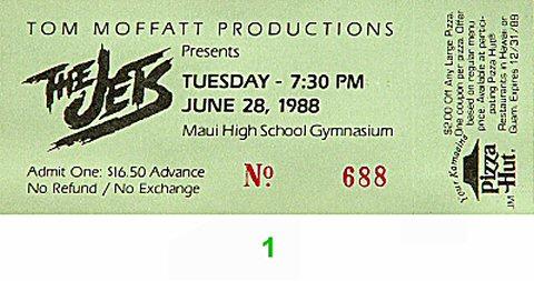 The Jets Vintage Ticket