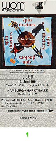 Spin Doctors Vintage Ticket