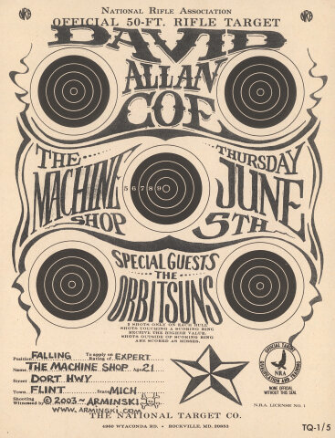 David Allan Coe Handbill