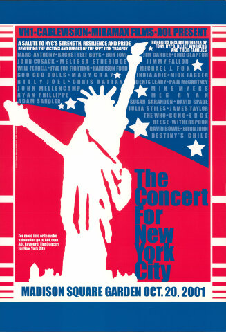 The Concert For New York City Poster
