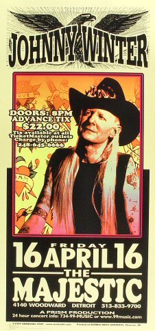 Johnny Winter Silkscreen