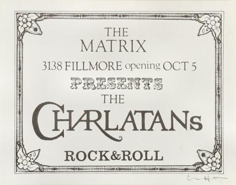 The Charlatans Handbill