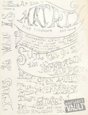 Jefferson Airplane Handbill