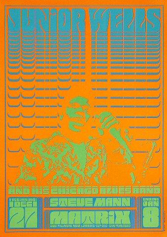 Junior Wells & His Chicago Blues Band Poster