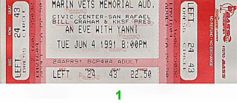Yanni Vintage Ticket