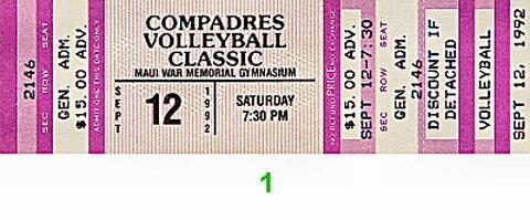 Compadres Volleyball Classic Vintage Ticket