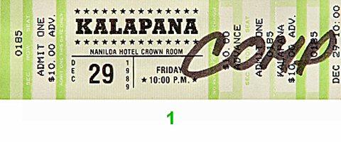 Kalapana Vintage Ticket