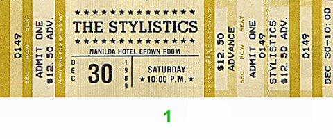 The Stylistics Vintage Ticket
