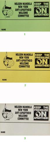 Nelson Mandela Backstage Pass