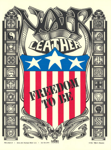 Noir Leather Silkscreen