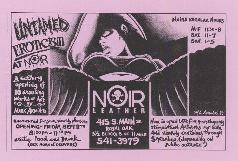 Untamed Eroticism Handbill