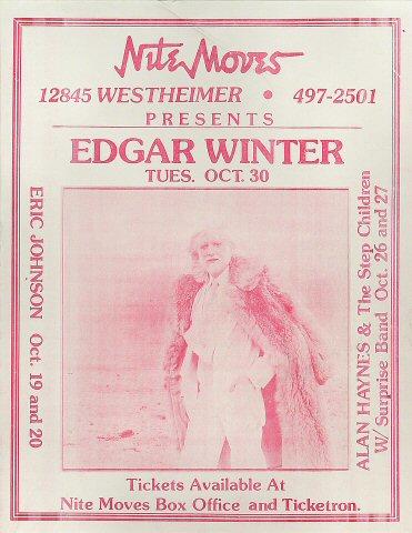 Edgar Winter Handbill