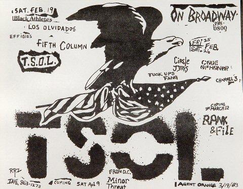 T.S.O.L. Handbill