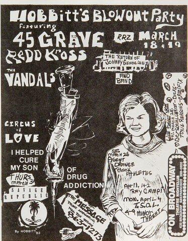45 Grave Handbill