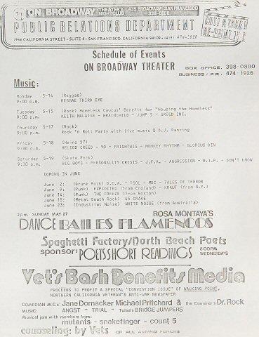 Reggae Third Eye Handbill