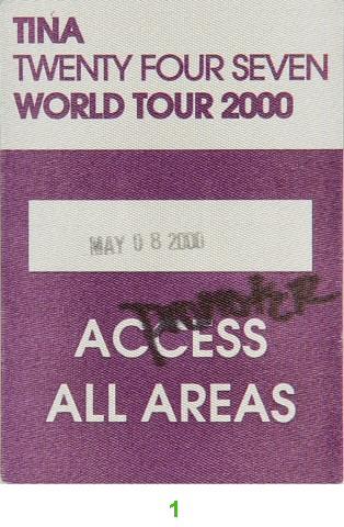 Tina Turner Backstage Pass