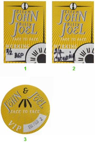 Elton John Backstage Pass