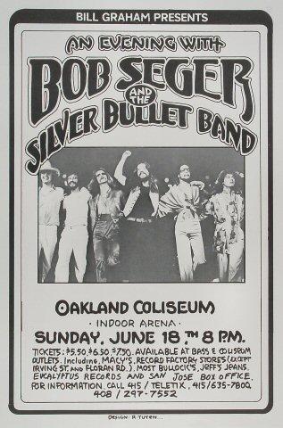 Bob Seger and The Silver Bullet Band Poster