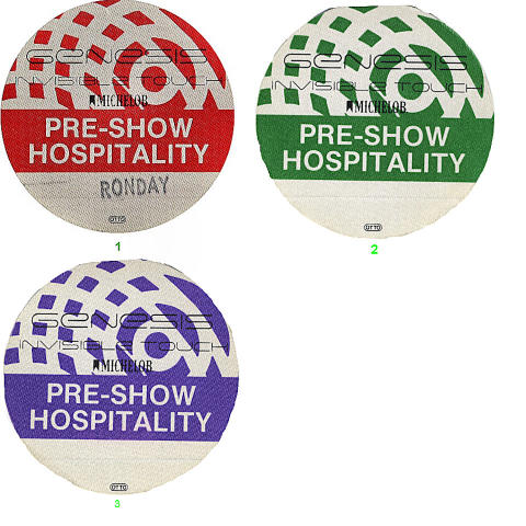 Genesis Backstage Pass